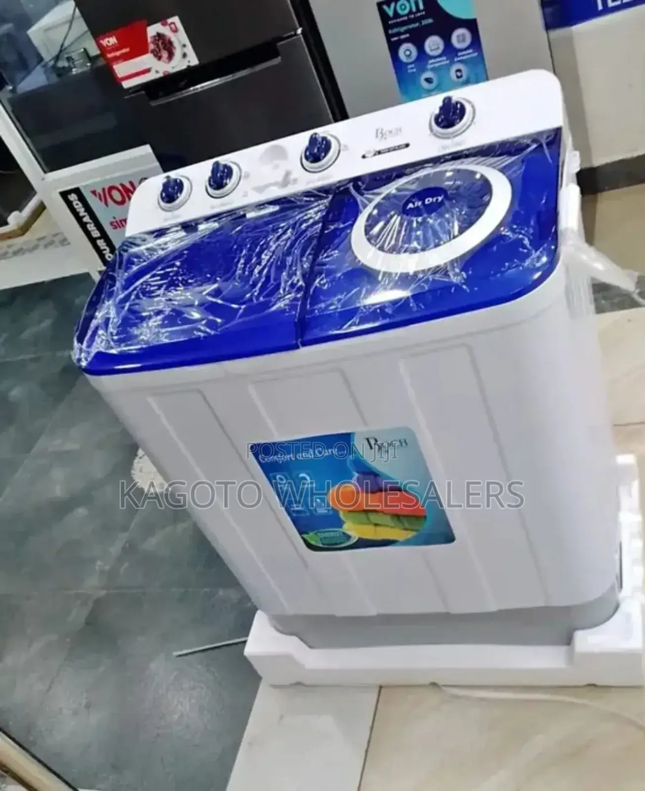 Roch 10 KGS Semi Automatic Twin Tub Washing Machine Rwm10k