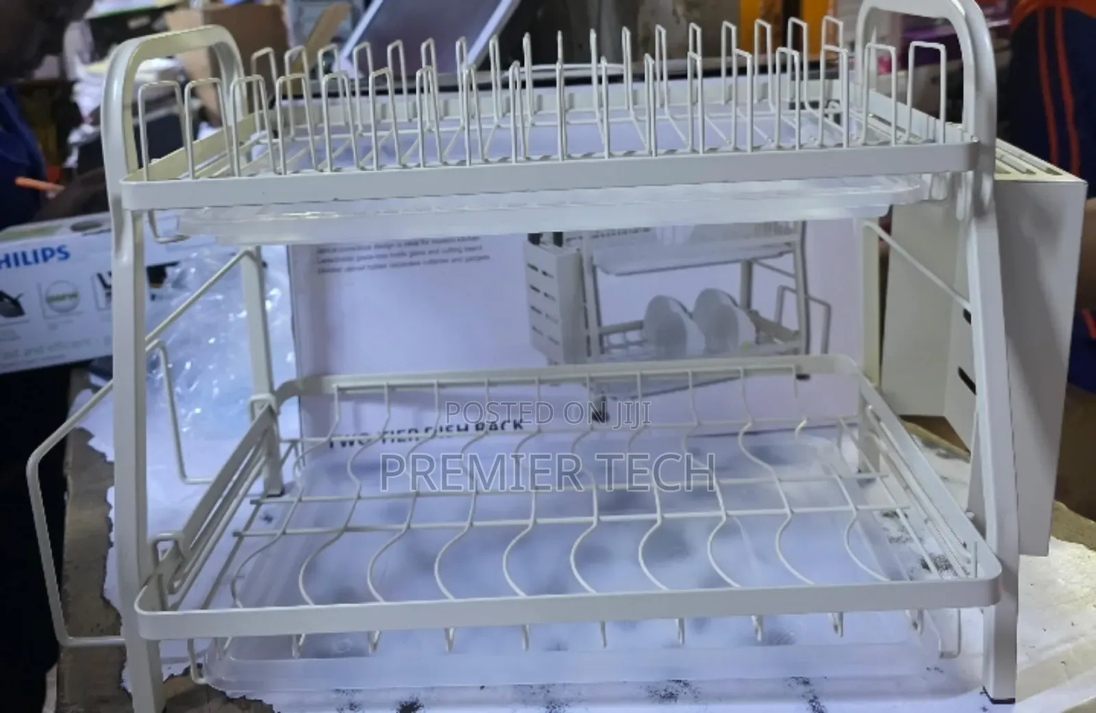 2 Tire Dishrack White