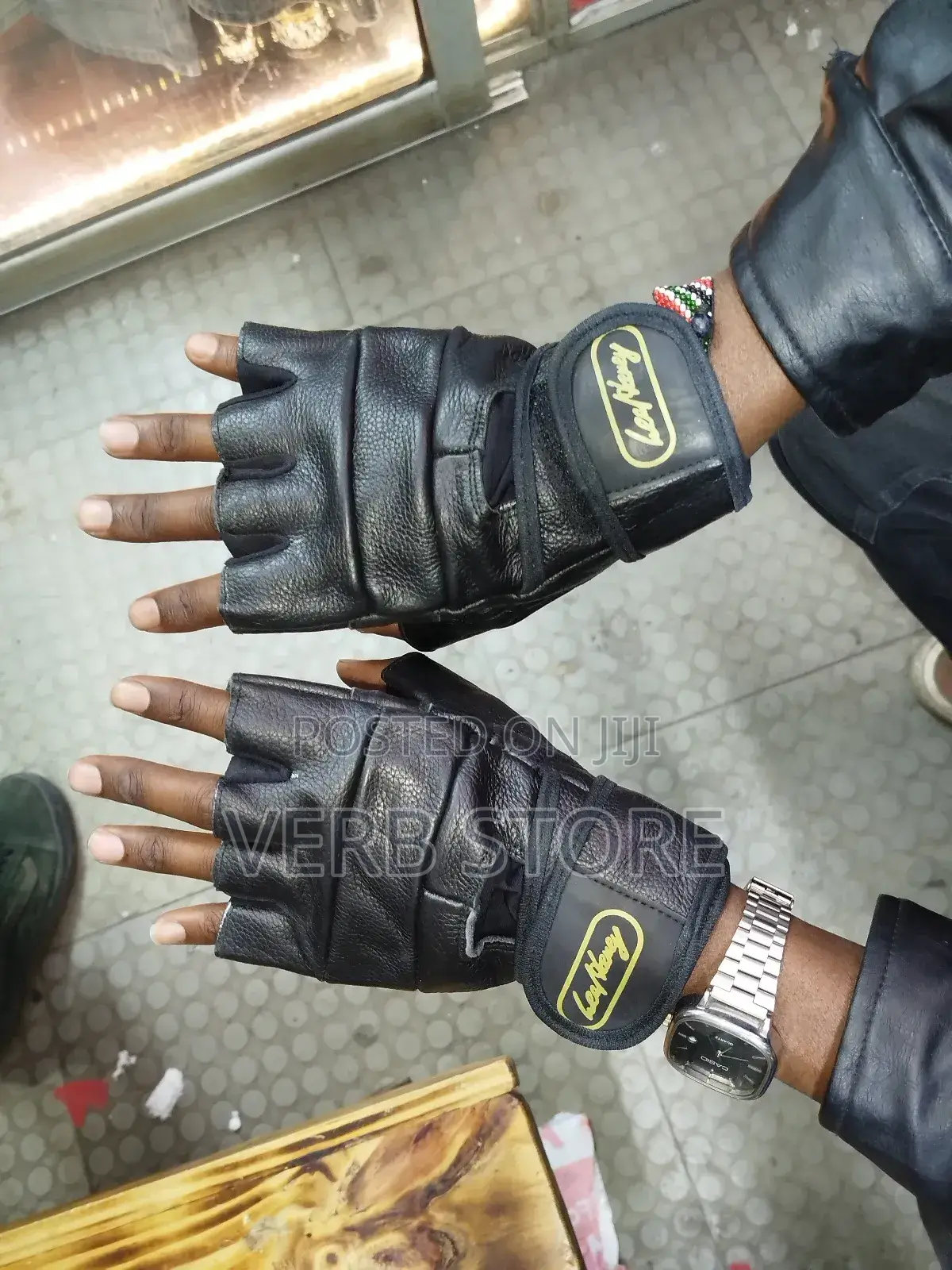 Leather Gym Gloves