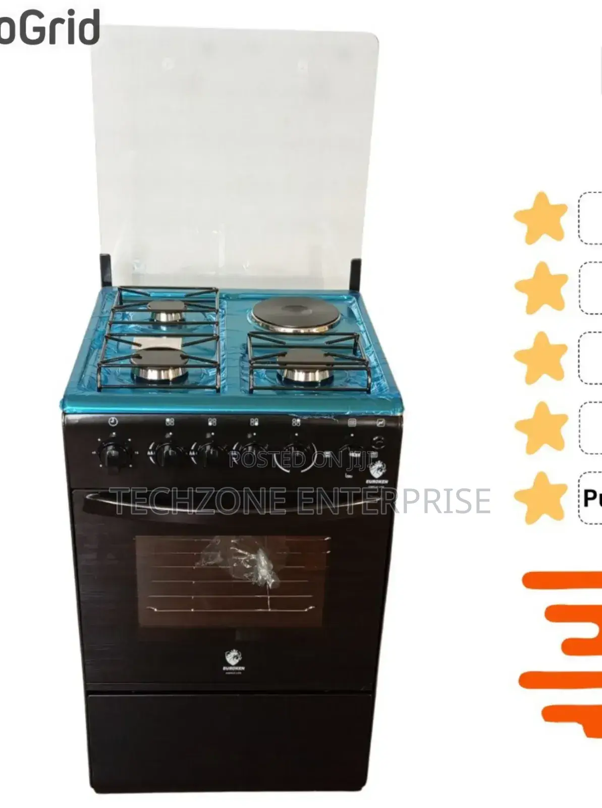 Euroken Euro55 4 Full Burner All Gas Cooker