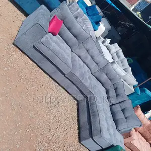 Cozy 6 Seater L Seat Sofa Set With Throw Pillows
