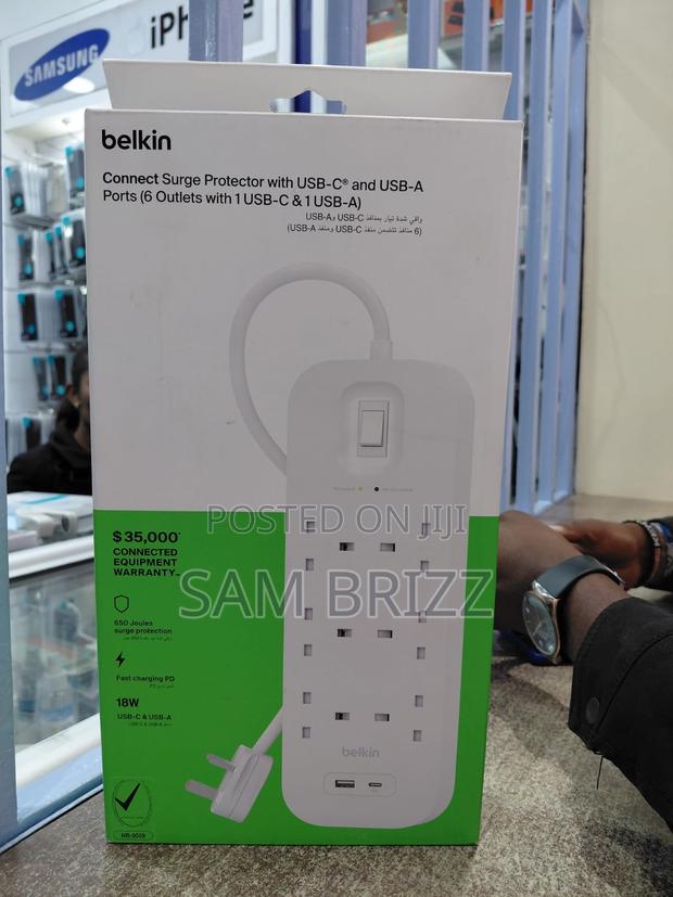 Belkin Connect Surge Protector With Usb-C and Usb-A