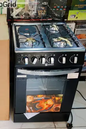 Sayona 50*50cm 3g+1e Cooker With Electric Oven, Rotisserie