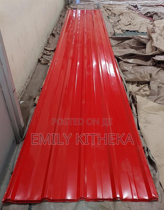 Box Profile Sheet, Maasai Red. - main view