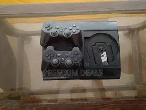 Chipped Ps3 Siperslim With 10 and Two Controllers.