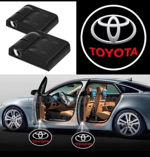 2x Toyota Labelled Door Logo Wireless Lights