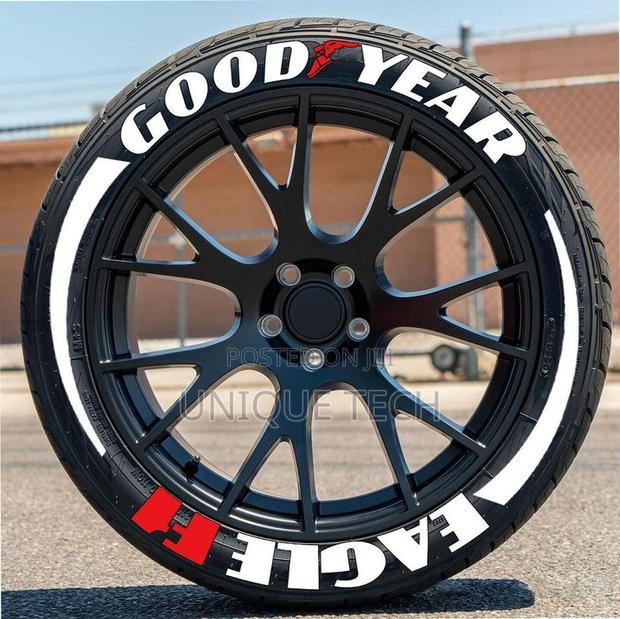 Goodyear Racing Tire Stickers (8pcs) – F1 Style Vinyl Decals
