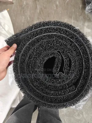 Black Plain Coil Mat 0.6x3m Antislip