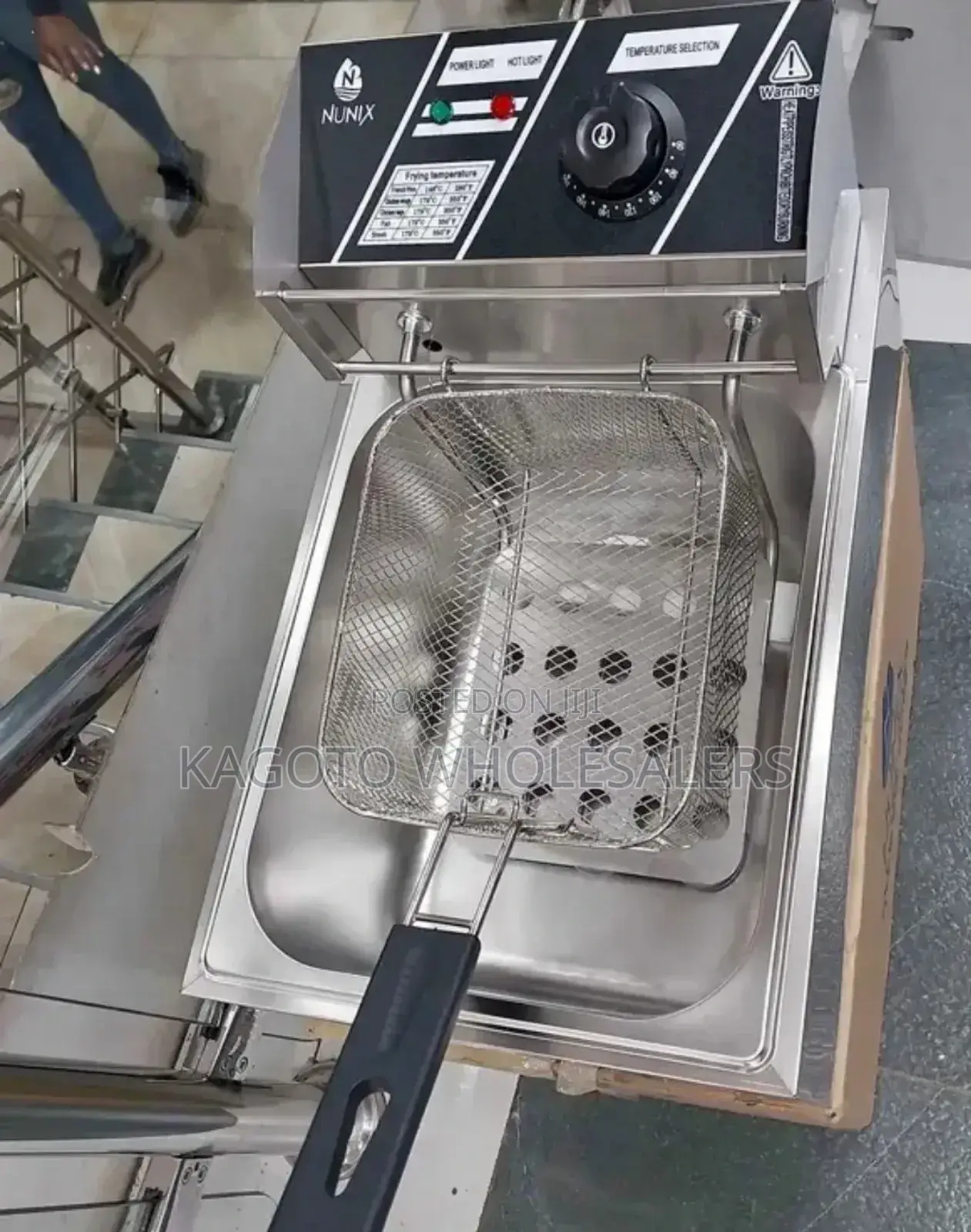 Nunix Single 6litres Deep Fryer/Chips Fryer N6l