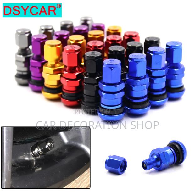 4x Racing Forged Aluminium Valve Stem Caps in Different Colo