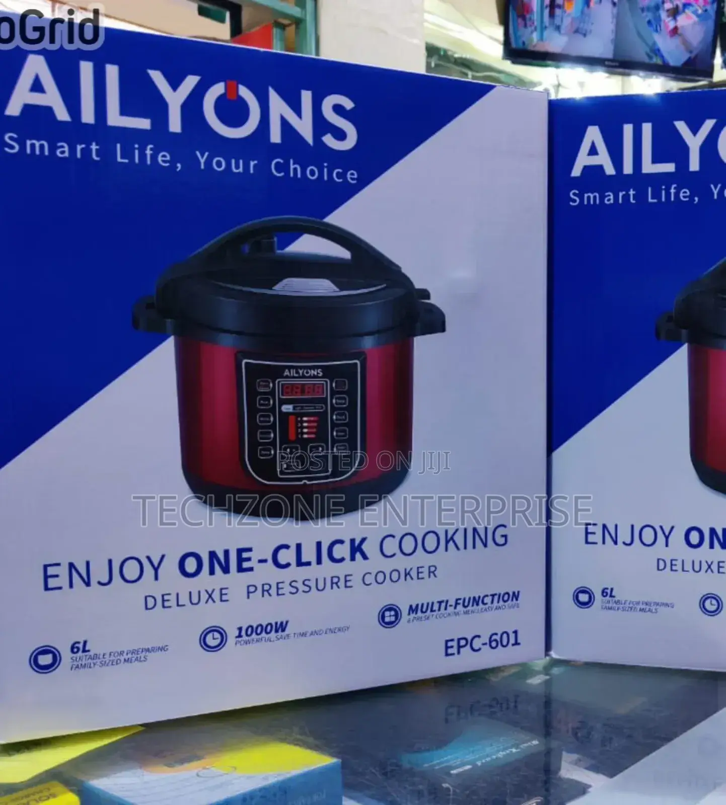 Ailyons Electric Pressure Cooker Epc-601 8 Preset Function,