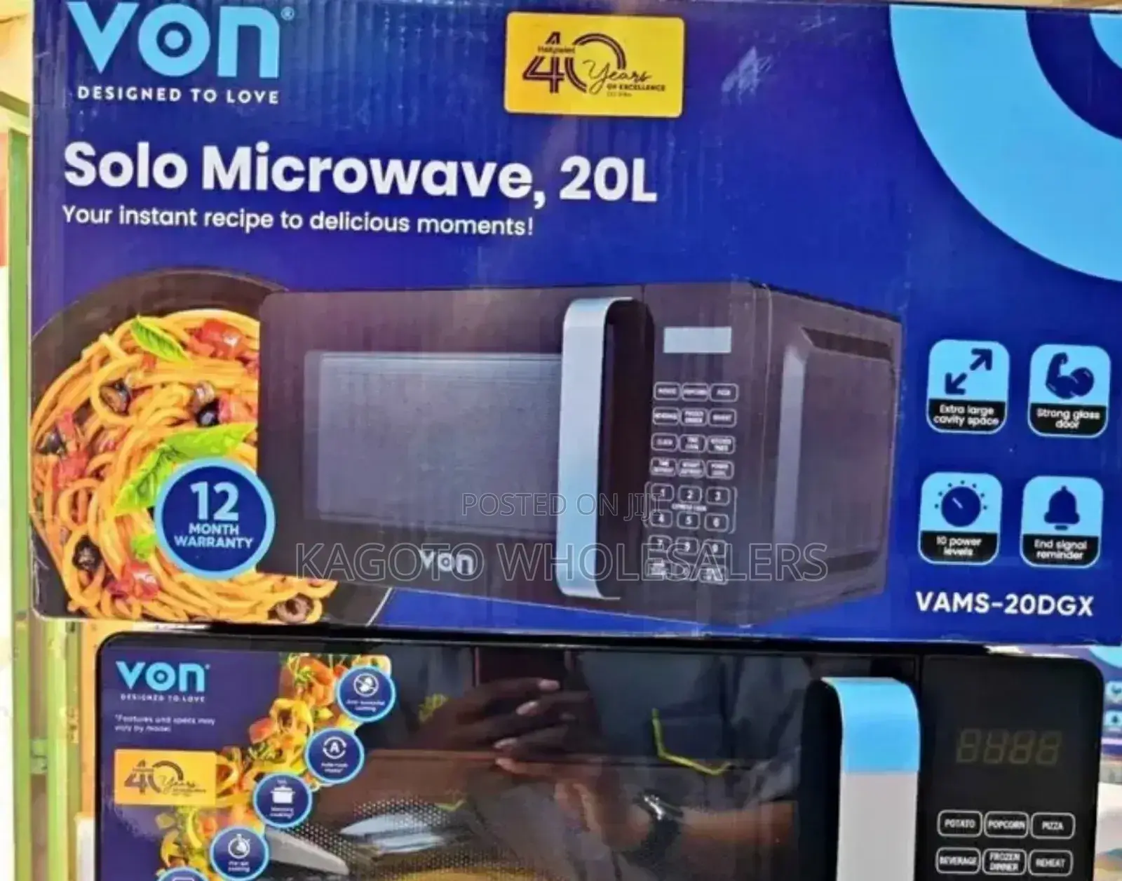 Blackvon 20litres Microwave Oven (1 Year Warranty) Vn20l