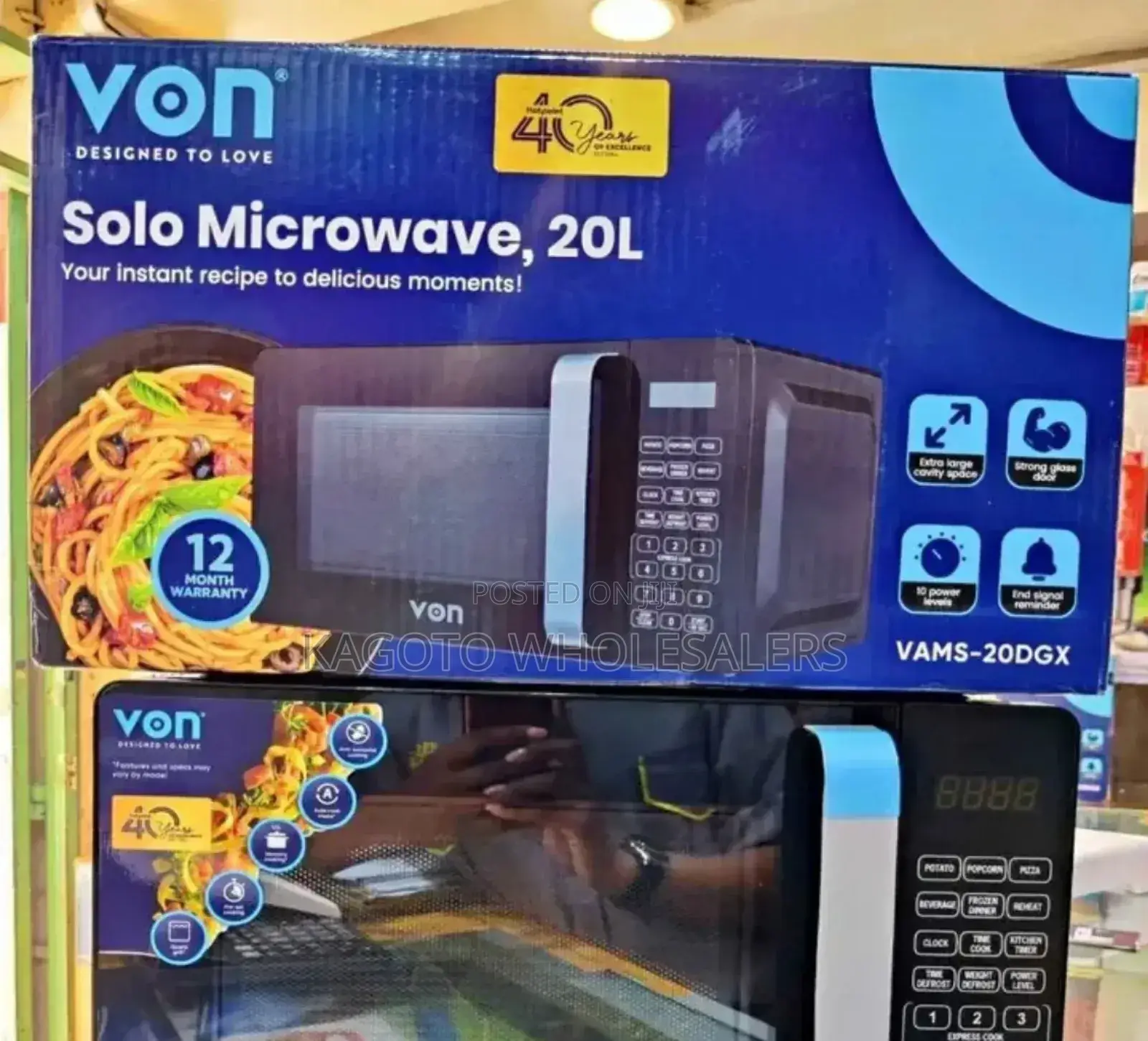 Von 20litres Microwave Oven (One Yr Warranty) Vn20l