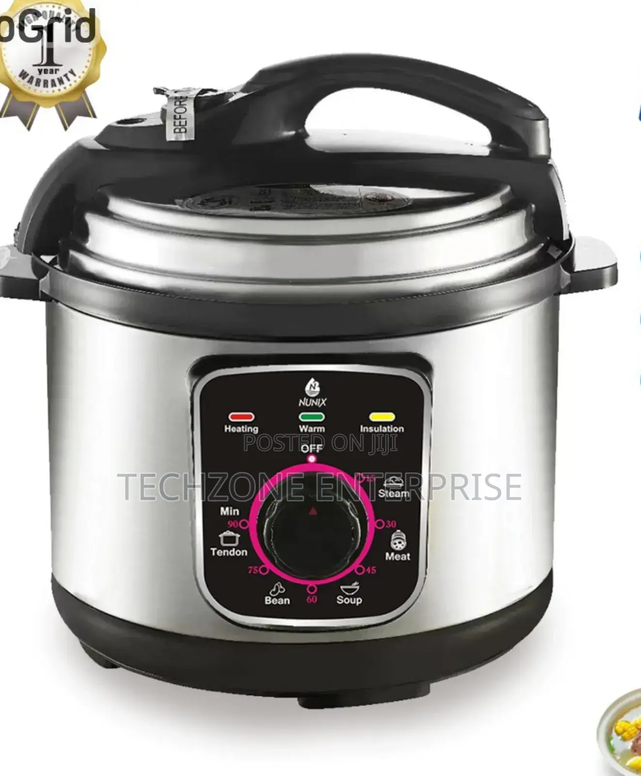 Nunix Pc- 5 Litres Electric Pressure Cooker - 800 Watts