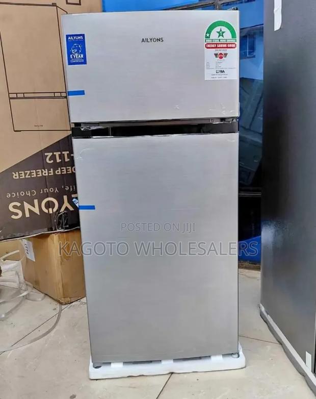 Ailyons 112litres 2 Door Refrigerator (Grey) Af-112l/Rf