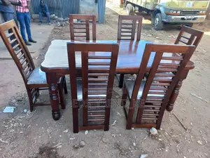 Modern Wooden 6 Seater Dining Set