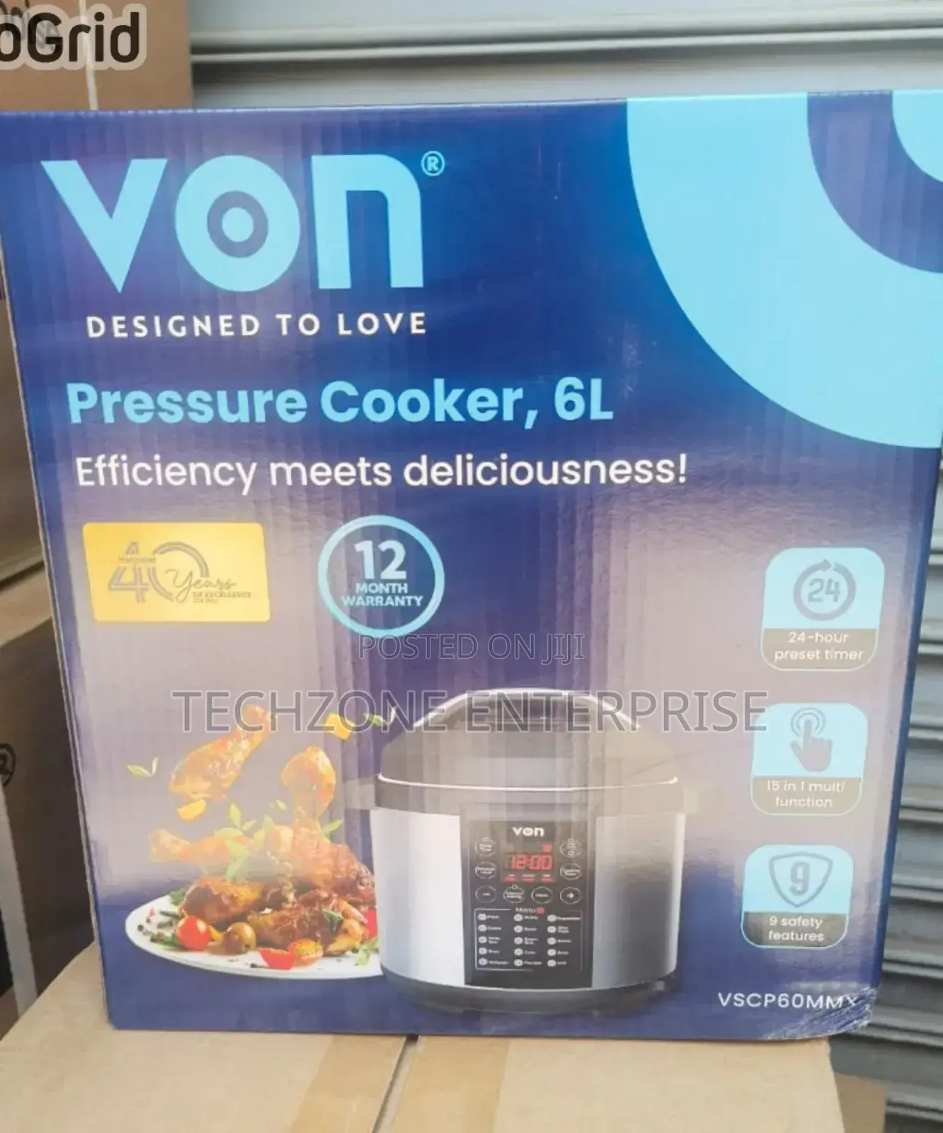Von Vscp60mmx 6l Multifunctional Electric Pressure Cooker