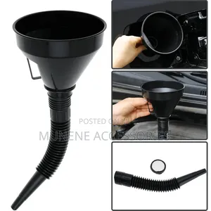 Wide Mouth Oil Fuel Funnel Nozzle Hose With Handle for Car