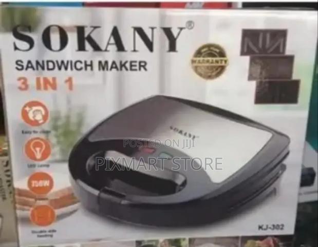 Sokany3-in-1sandwich Maker Versatile Grilling for Sandwiches