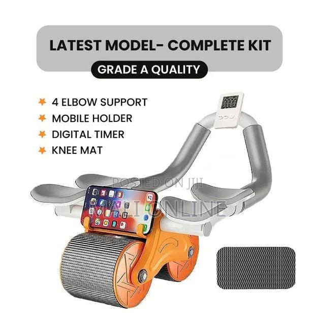 Automatic Rebound Roller Wheel With Elbow Support & Knee Pad - thumbnail 6