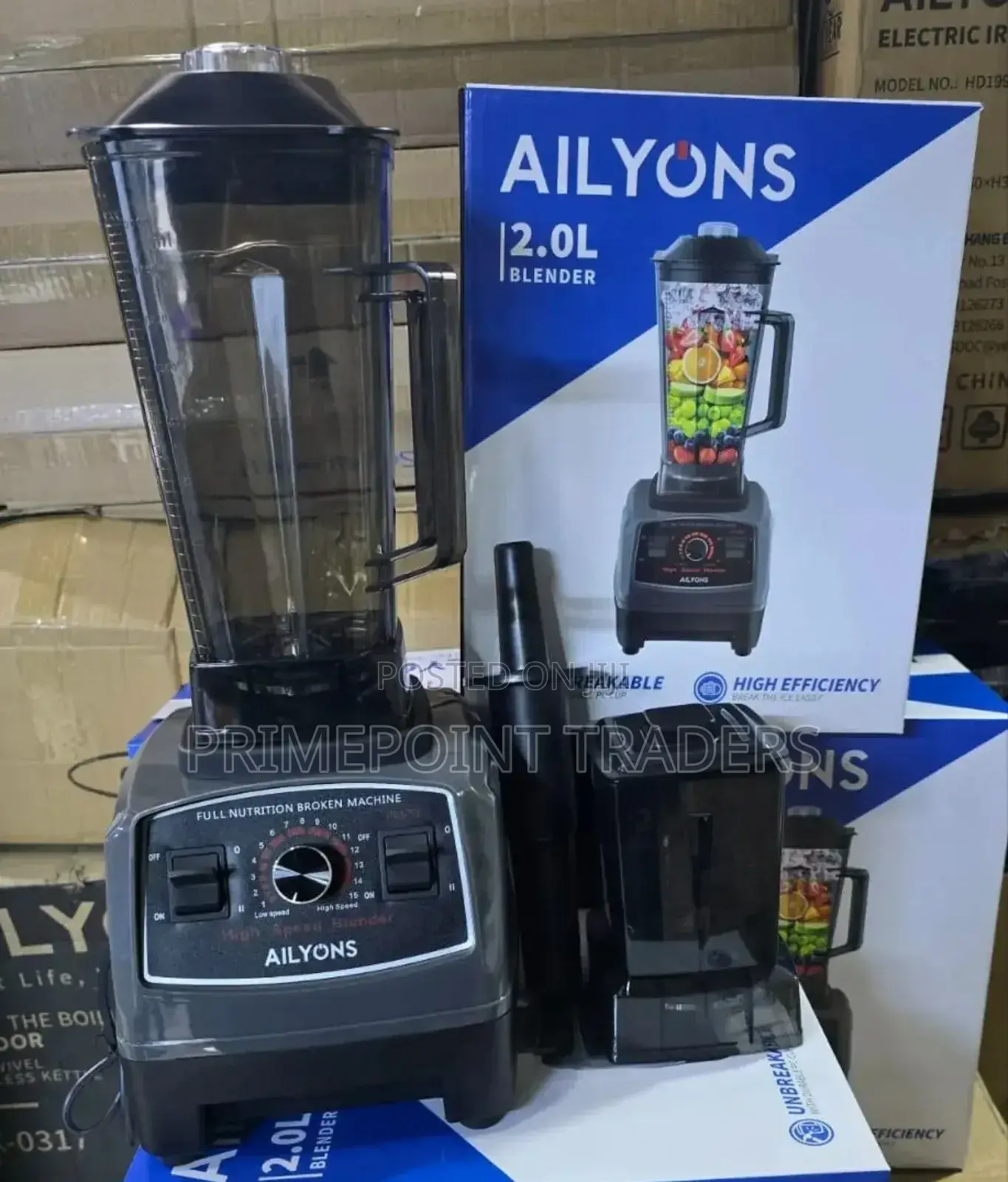 Ailyons 2 in 1 Commercial Blender/ Mill, 2.0l Blender