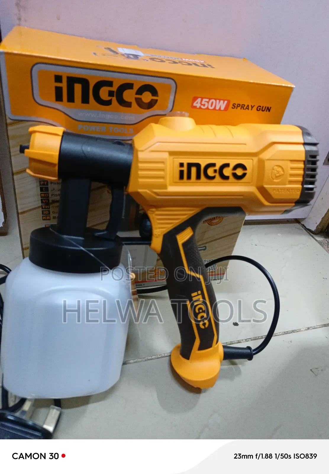 Industrial Electric Spray Gun 450 Watts