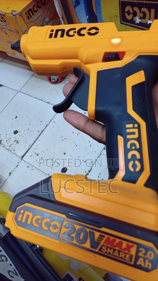 Ingco 20v Lithium-ion Cordless Glue Gun, Model Cggli2001.