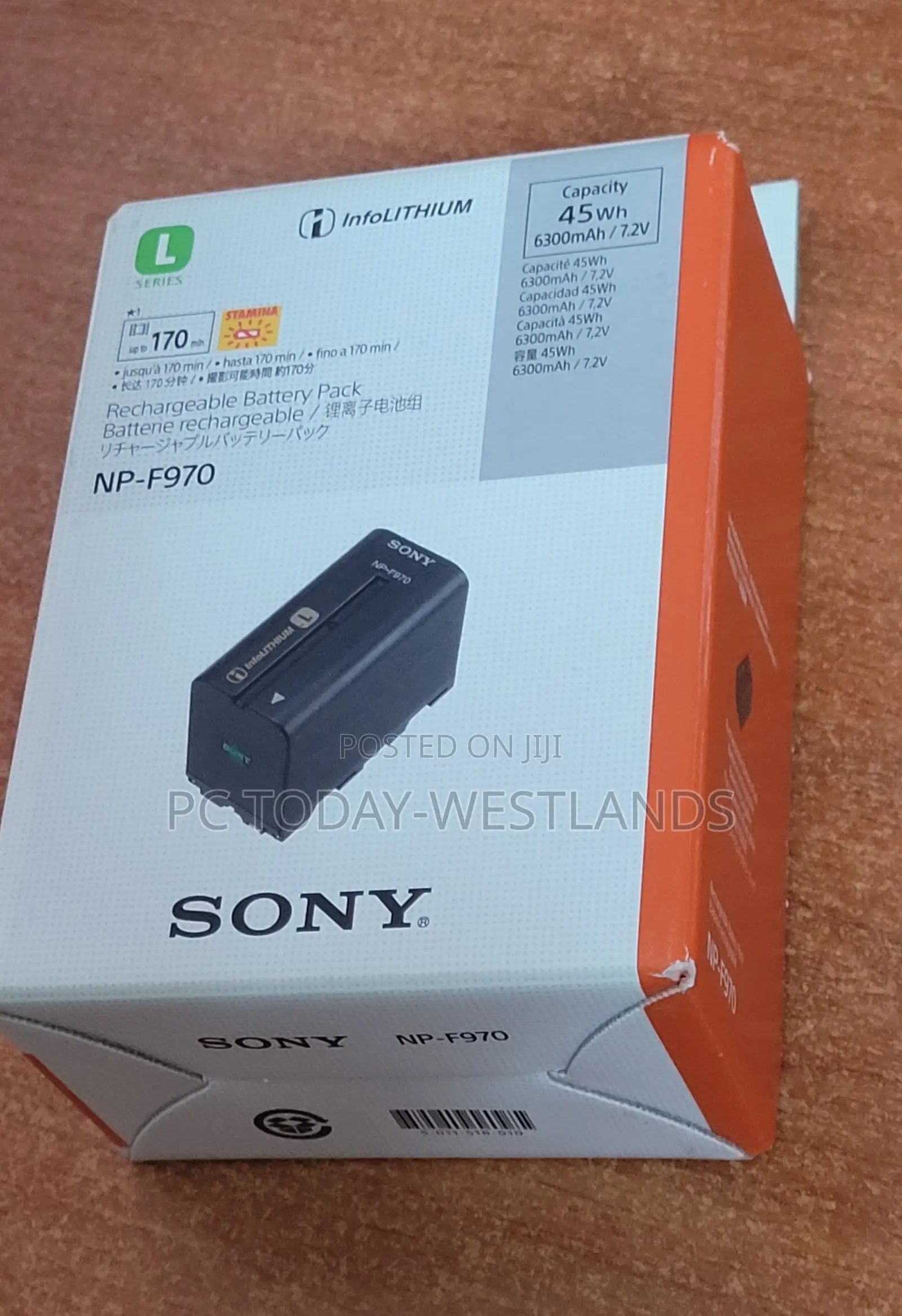 Genuine Sony Np-F970 L-Series Info-Lithium Battery (6300mah)