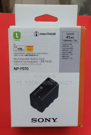 Genuine Sony Np-F970 L-Series Info-Lithium Battery (6300mah)