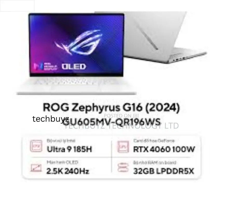 New Laptop Asus ROG Zephyrus G16 32GB Intel Core Ultra 9 SSD 1T
