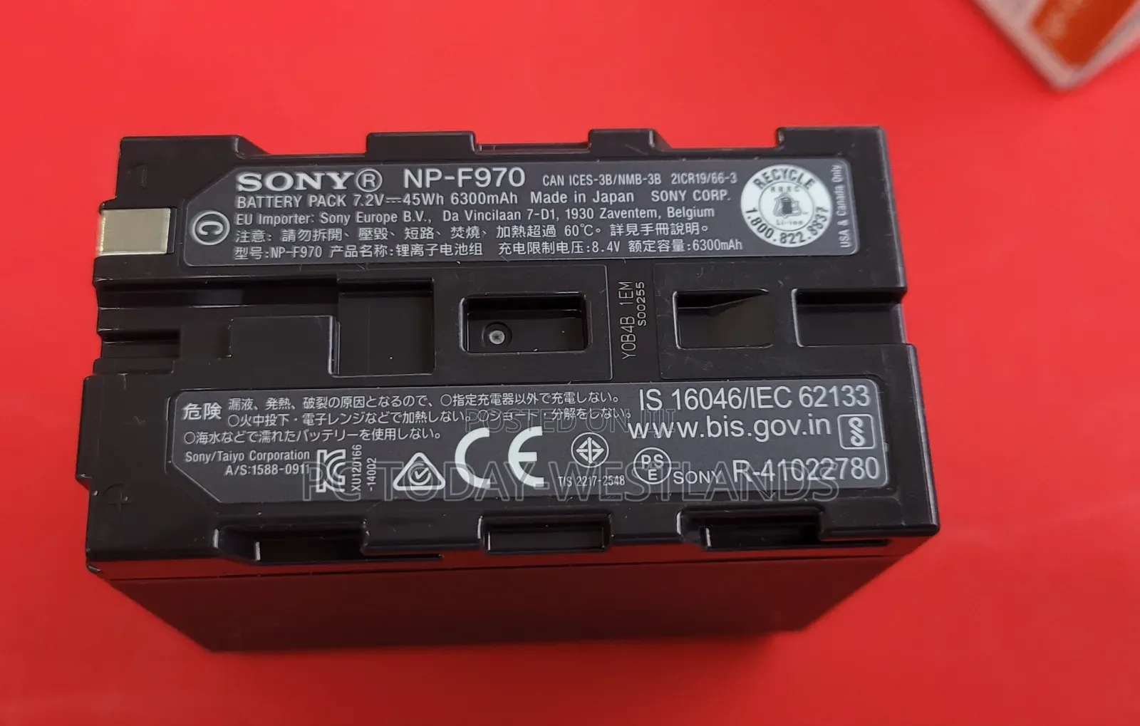 Genuine Sony Np-F970 L-Series Info-Lithium Battery (6300mah)