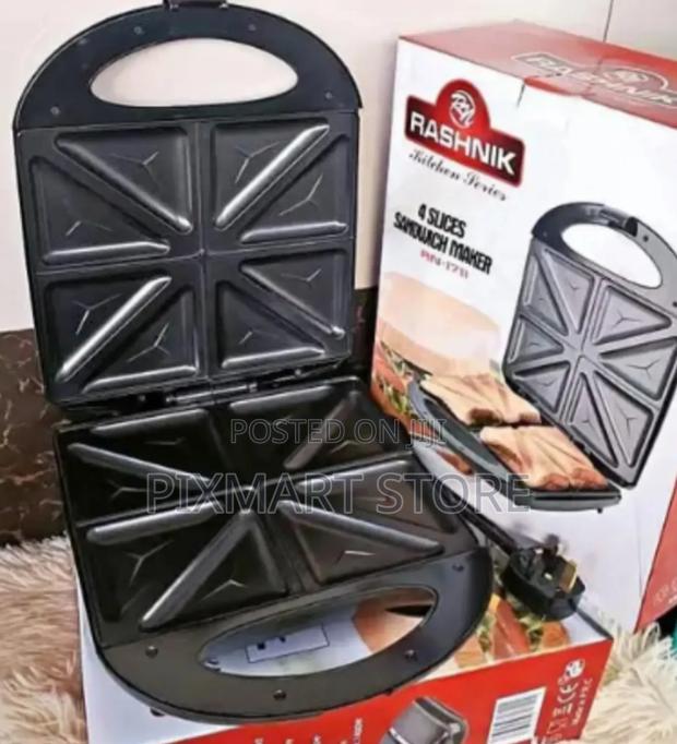 Rashnik 4-Slot Sandwich Maker – Quick Easy Breakfast