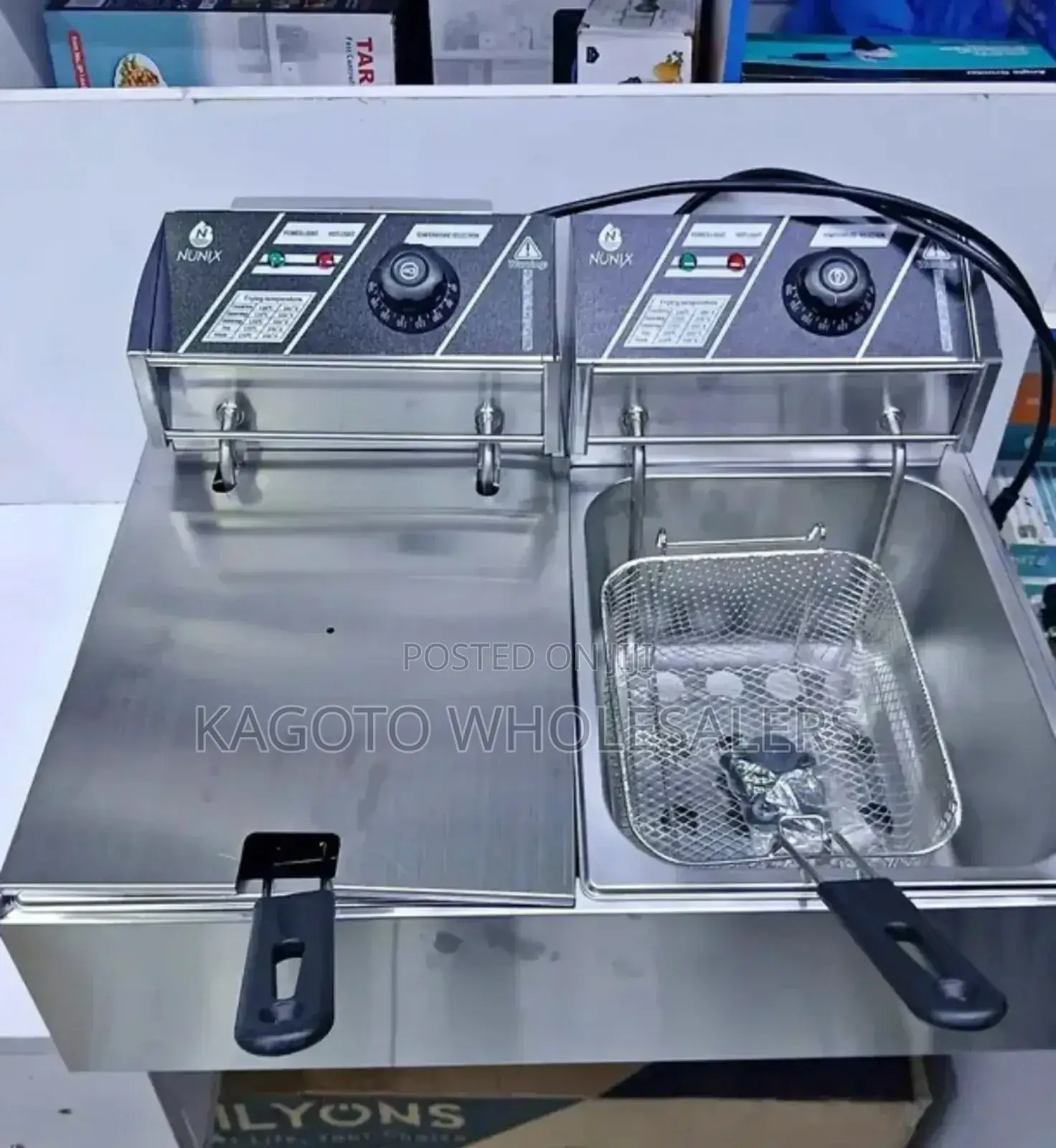 Nunix Double 6l+6l Deep Fryer/Chips Fryer Nu12l