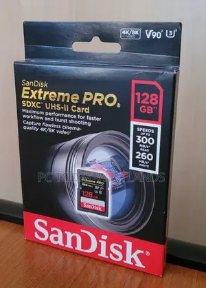 Sandisk 128gb Extreme Pro SDXC Uhs-Ii -U3, V90, , ,