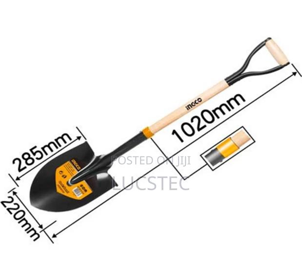 Ingco Steel Shovel, Model Hssh0101.