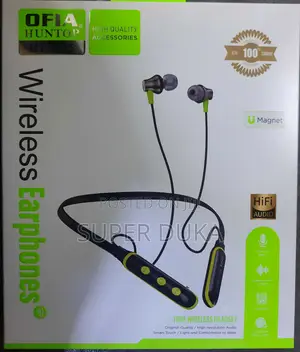 Neckband.Bluetooth Ofia Huntop Ht-075 Wireless Earphones.