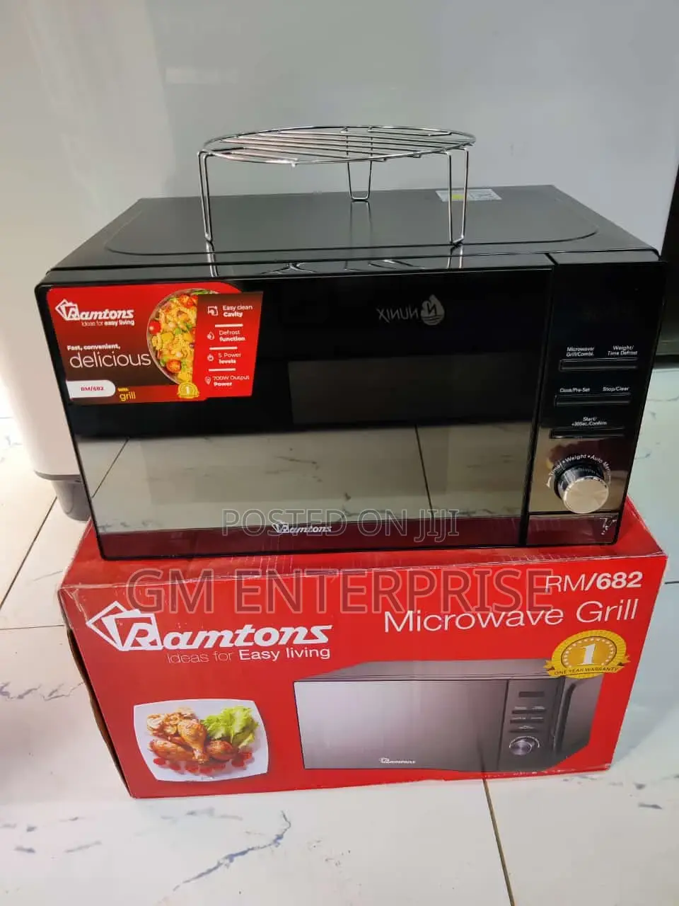 Ramtons 20litres Digital Microwave Rm 682 With Grill.