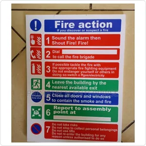 Fire Action Plan Sign