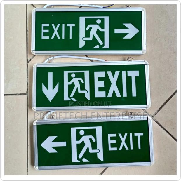 Led Digital Fire Exit Sign - main view