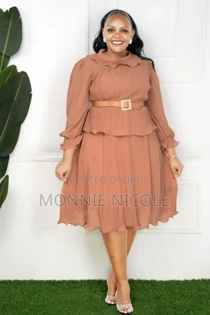 Nude Skater Dress