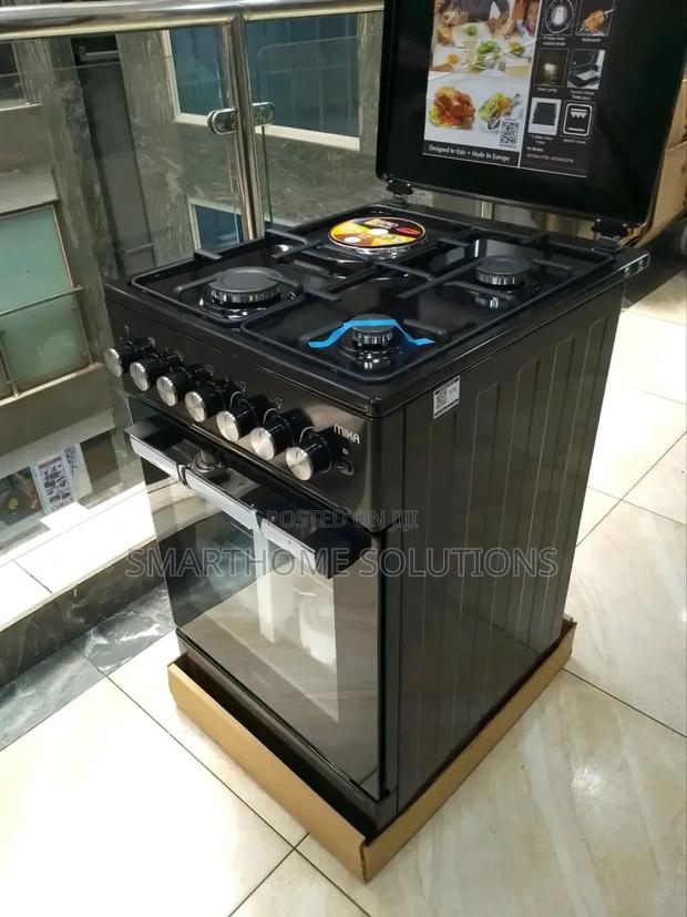 Mika Cooker, 50×60, 3g+1e, 4 Function Electric Oven, Black