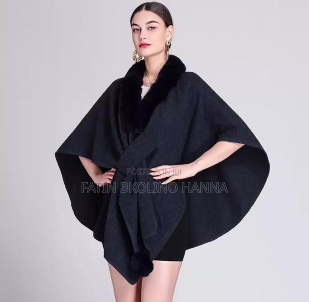 Black Classy Poncho - main view