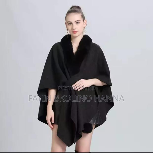 Black Classy Poncho - thumbnail 3
