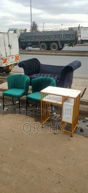 Manicure Table, 2 Manicure Seats And 1 2 Seater Waiting Couch