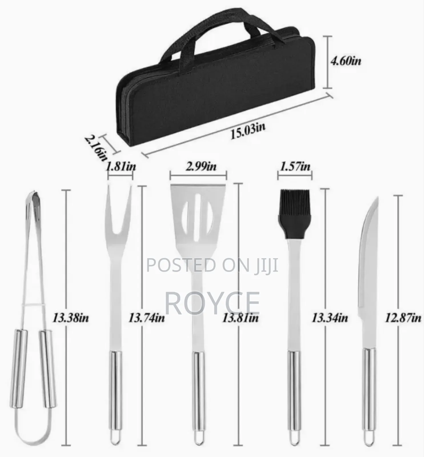5pcs Bbq Grilling Tool Set