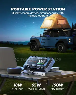 Trekure 8-in-1 Car Battery Jump Starter 7000a Peak 65w