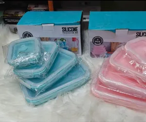 4 PCS Collapsible Silicone Food Container
