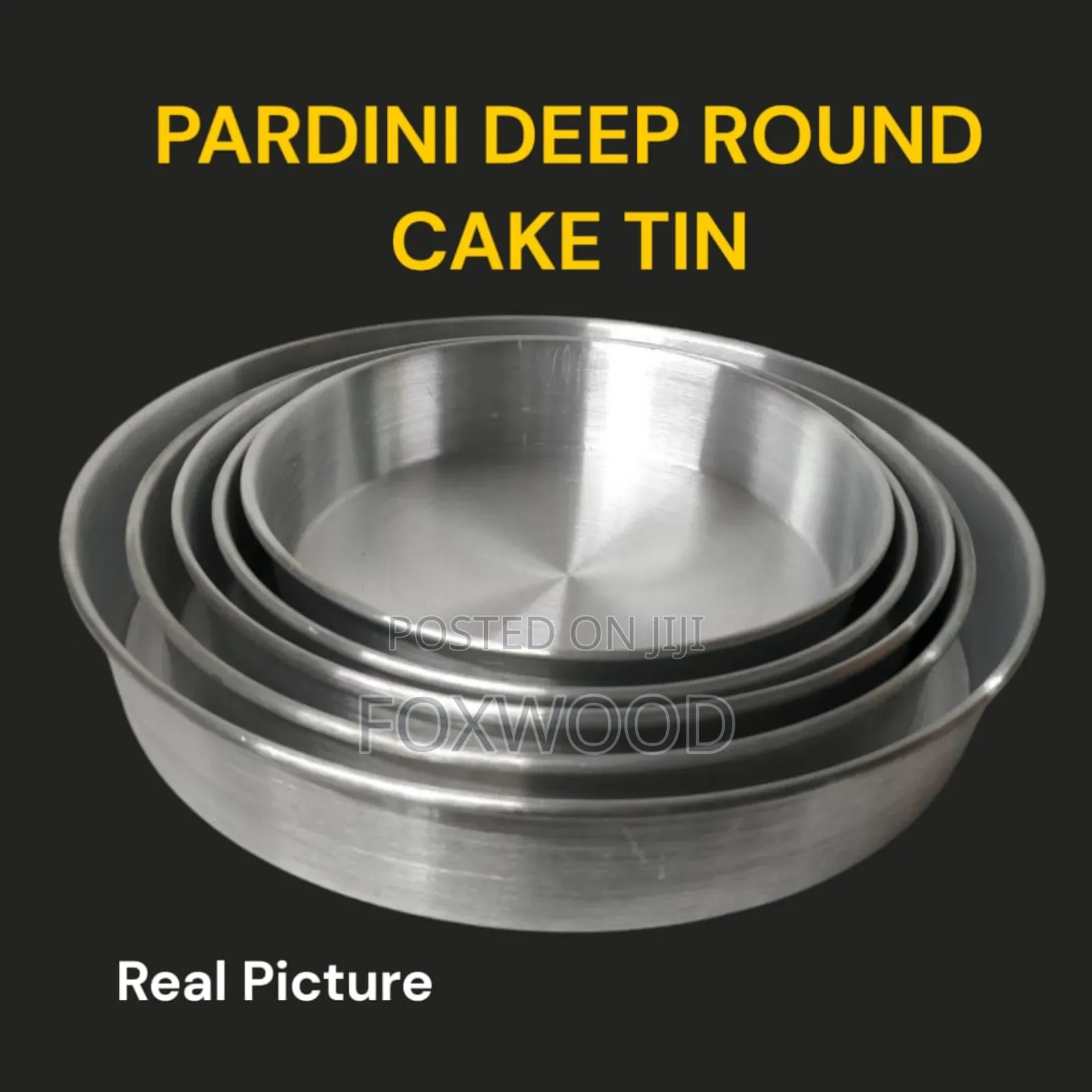 Pardini Aluminum Deep Round Baking Tins 30cm