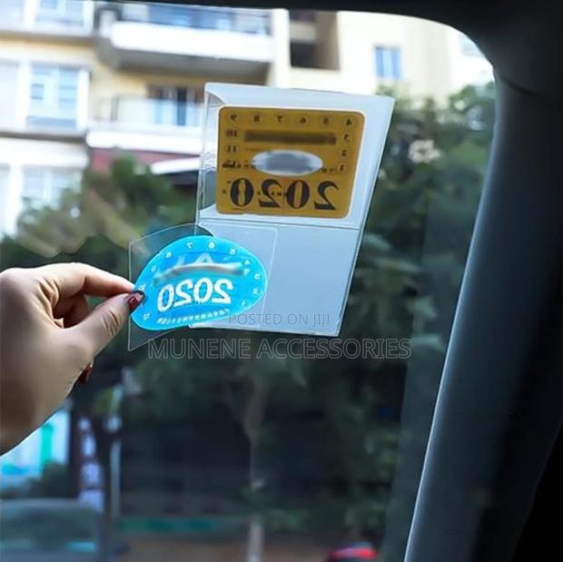 Car Style Insurance Inspection Pouch Windshield Esd Sticker - thumbnail 2