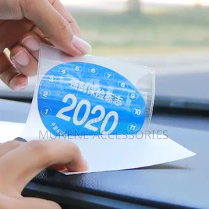 Car Style Insurance Inspection Pouch Windshield Esd Sticker